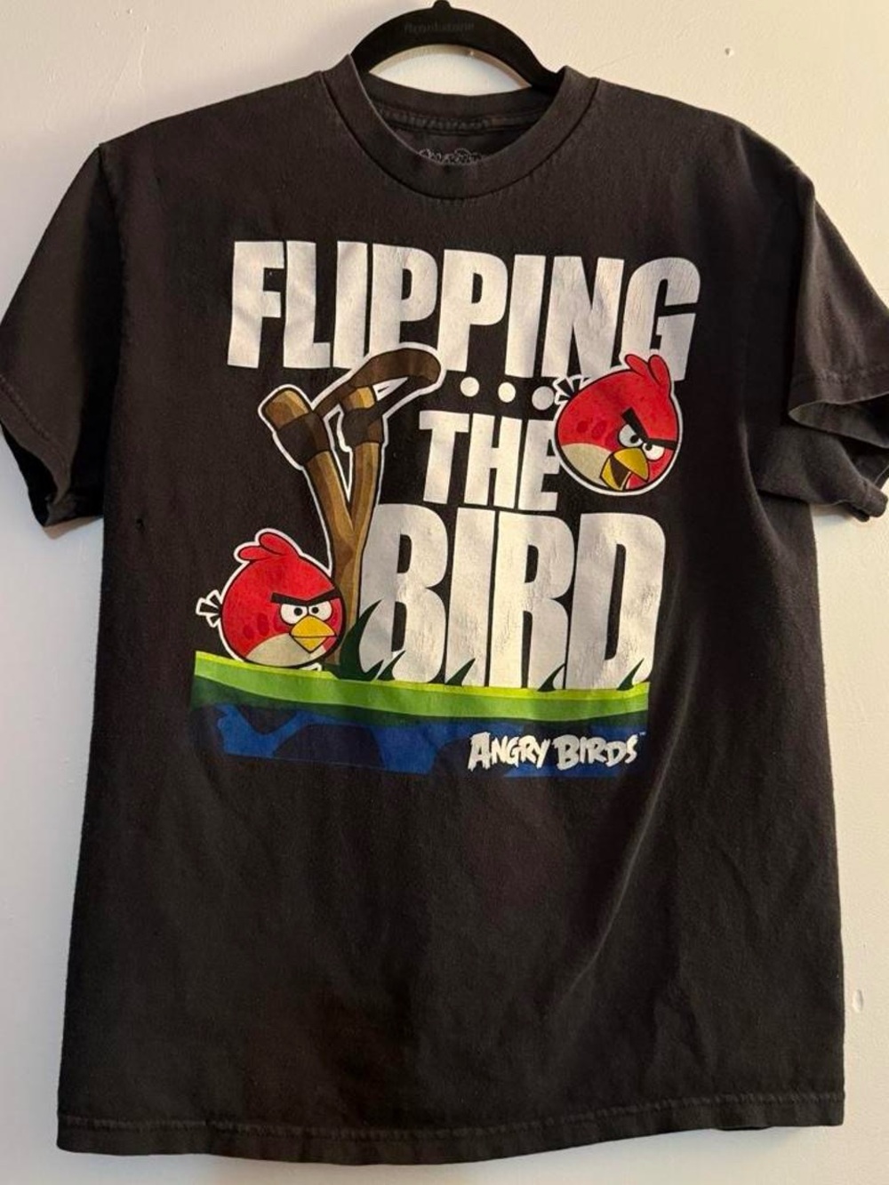 Angry Birds Kids' Short-Sleeve Graphic Tee in Black